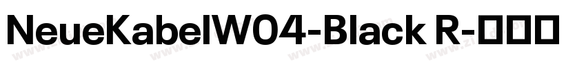 NeueKabelW04-Black R字体转换